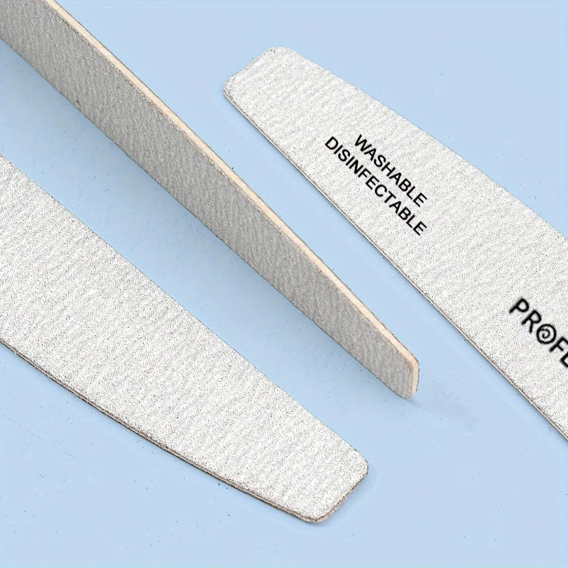 5 pcs Top selling double-sided nail file, half moon shaped diamond shaped oval nail tool for trimming Rubbing strips