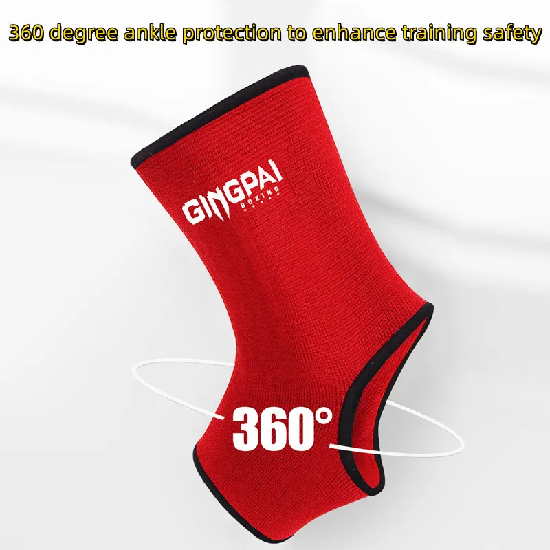 2pcs Boxing Ankle Brace Stretch Breathable Fighting Foot Protector Thai Combat Ankle Compression Socks Boxing Training Socks