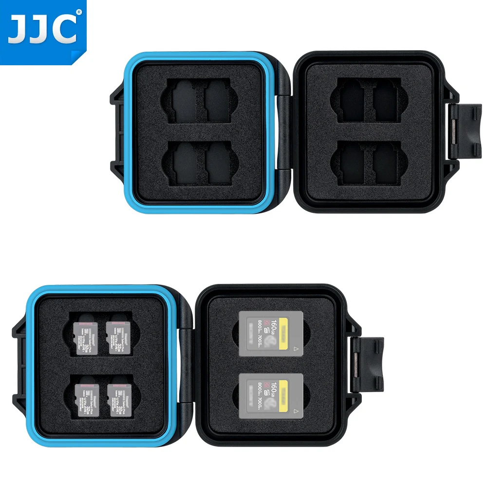 Jjc-ultra-thin Memory Card Case Holder Microsd Card Organizer Storage Box Impermeável tf Mais Cfexpress tipo a Cards
