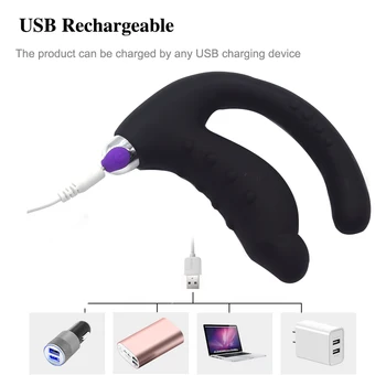 FAAK Vibrating Anal Plug Male Prostate Massage USB Recharge Vibrator G-spot Clit Stimulate Sex Toys For Women Clearance Box Pack 4