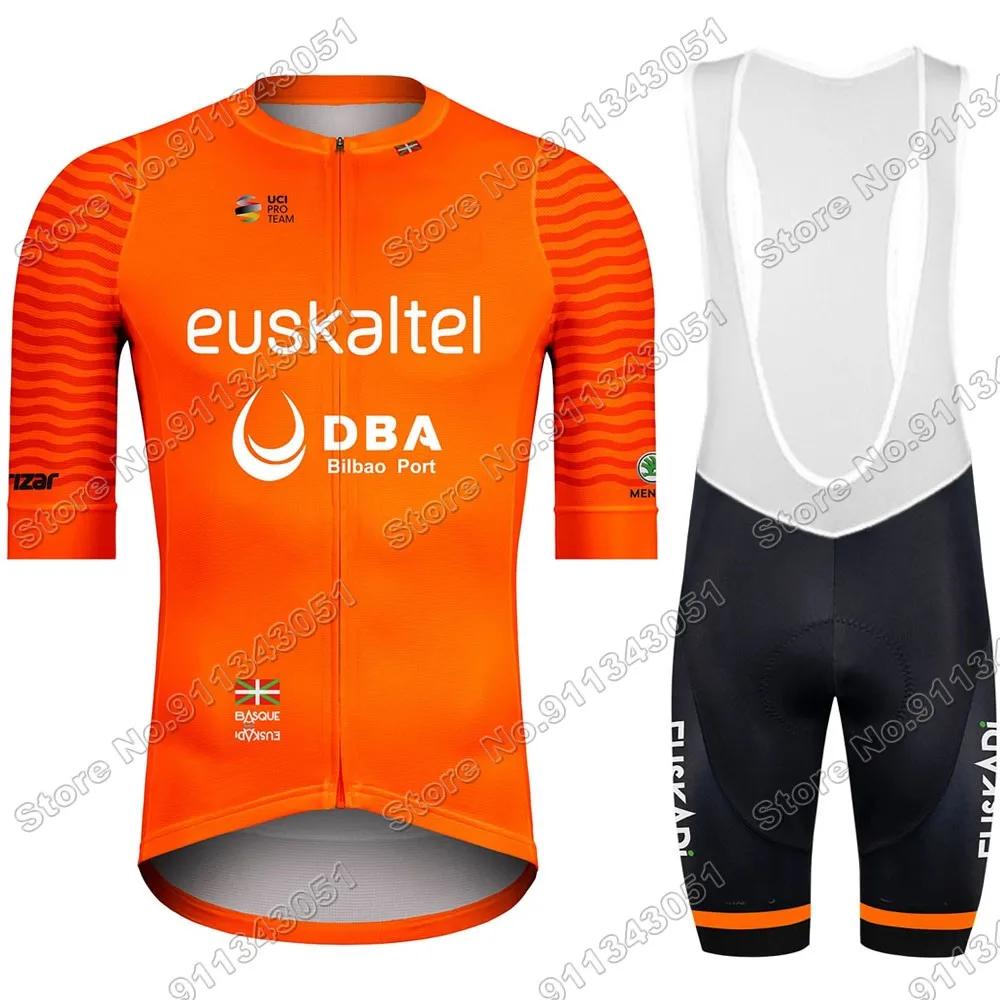 2021 Euskaltel DBA Euskadi Cycling Jersey Set Men Cycling Clothing Race Road Bike Suit Bicycle Bib Shorts Maillot Ropa Ciclismo
