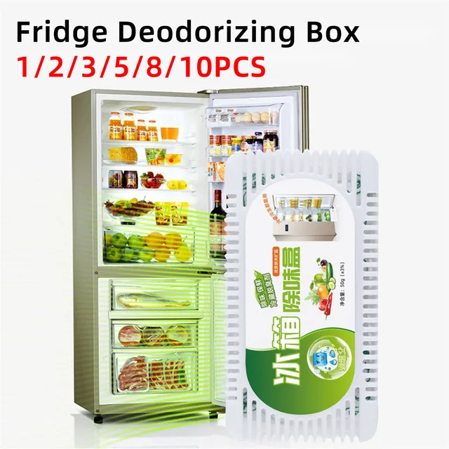 Boîte désodorisante pour réfrigérateur, désodorisant naturel au charbon actif, déshumidificateur adapté au réfrigérateur, armoire 1