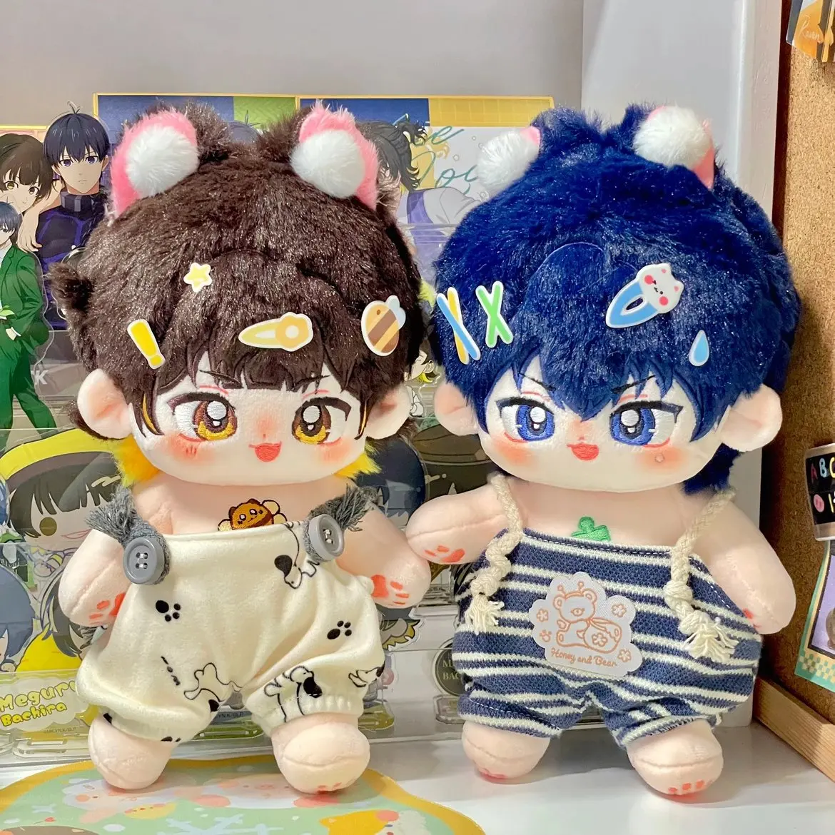 

BLUE LOCK Isagi Yoichi Bachira Meguru Cotton Stuffed Doll Toy Cosplay Cartoon Doll Figure Cotton 20cm Mini Plushies Doll Mascot