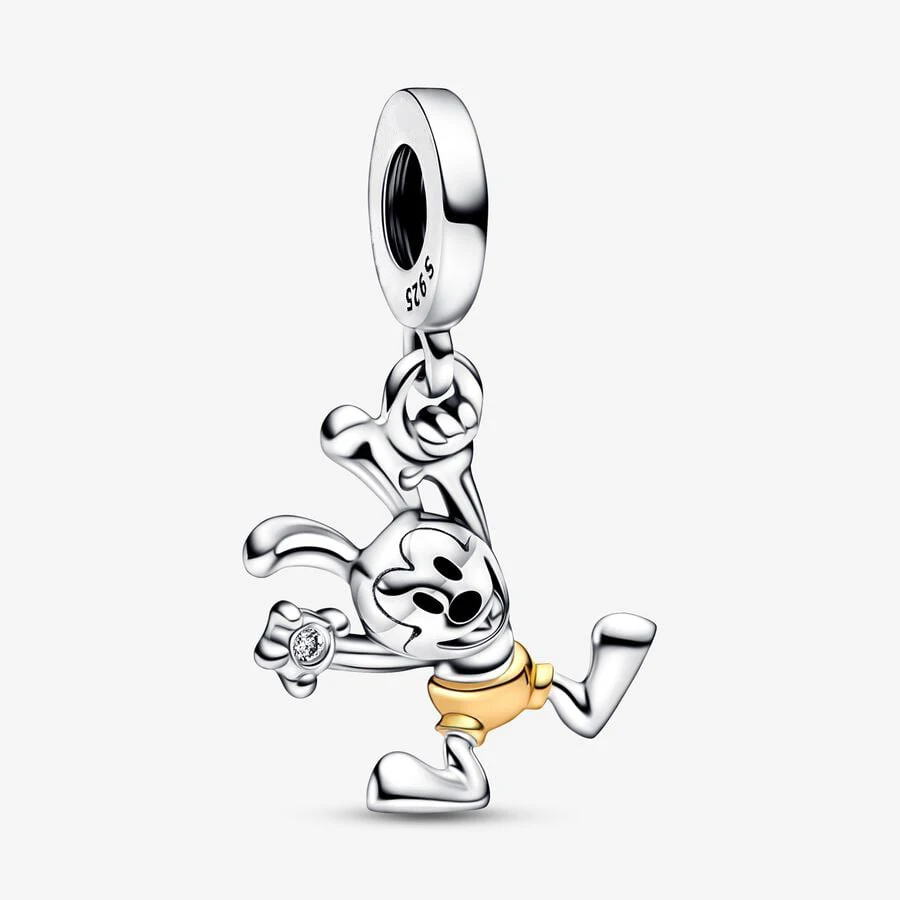 Disney 100Th Anniversary Oswald Ciondola Charm Fit Original Pandora Charm Bracciali Ciondolo Gioielli Berloque