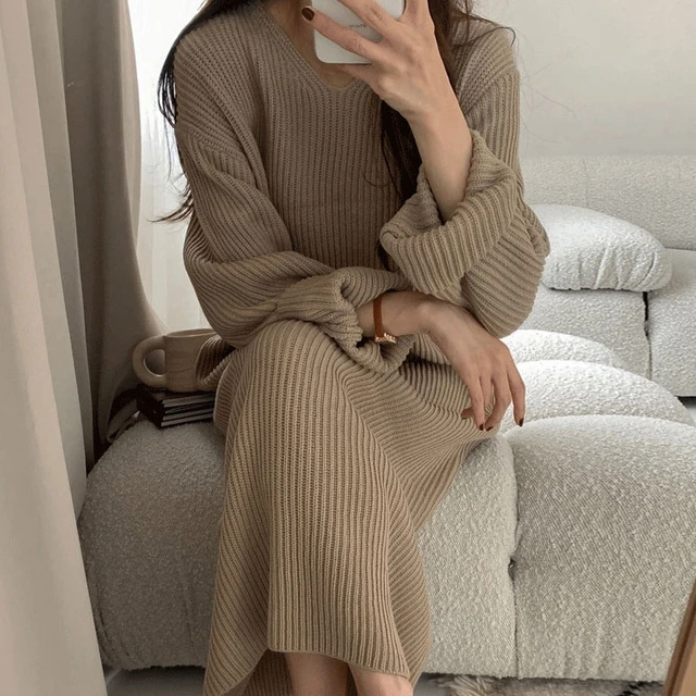 oversized sweater dress