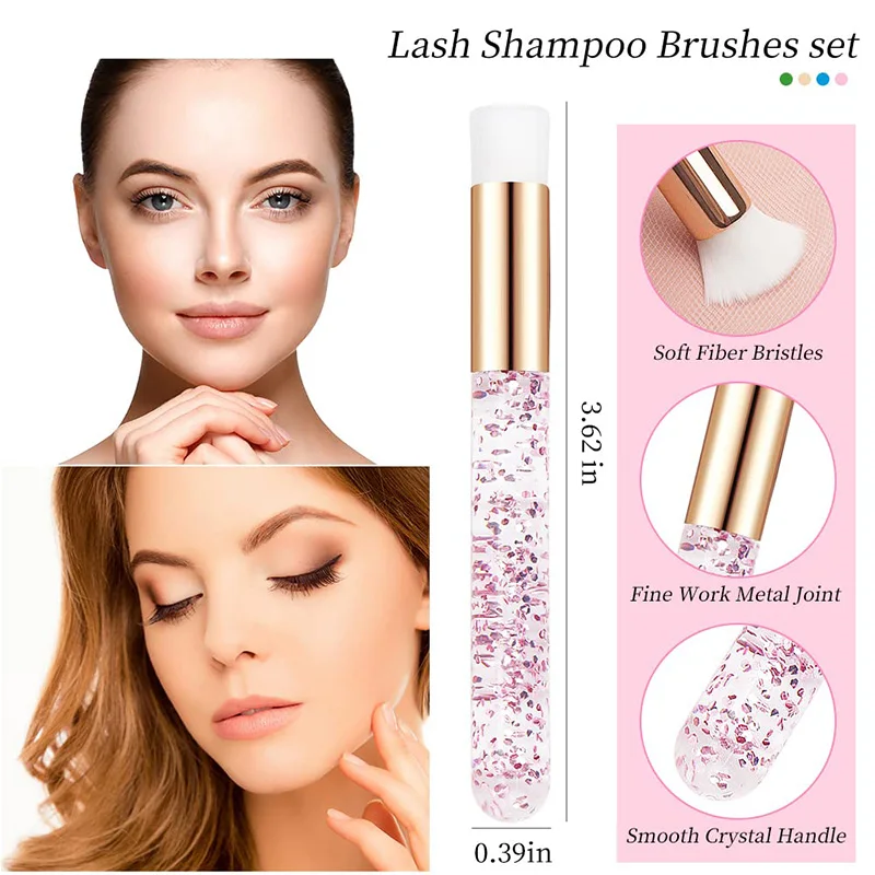 30/50/100pcs Eyelash Cleaning Brushes for Eyelash Extensions Glitter Lash Shampoo Brushes Nose Pore Cleansing Makeup Tools 2
