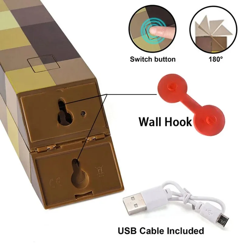 Taşınabilir LED gece lambasını tutan çocuk