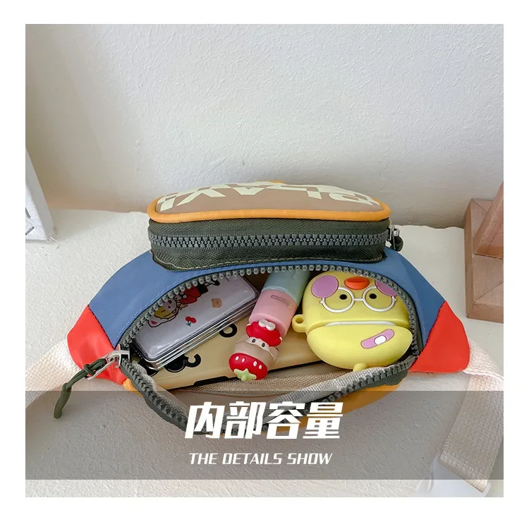 Design Letter Boys Kids Waist Shoulder Bag Fanny Pack Fashion Children's Chest Bag Messenger Bags Girls Baby Coin Purse Handbags - 5