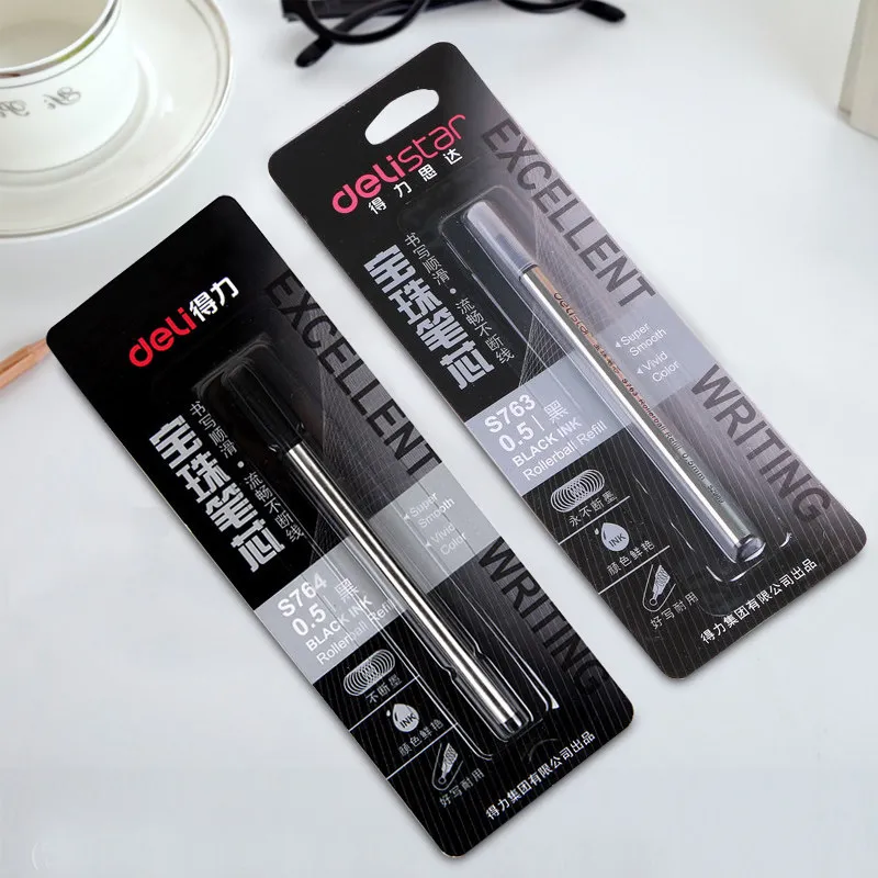 

Stationery S763 Metal Pearl Core 0.5mm Black Universal signature Core stationery office supplies