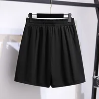 150Kg Plus Size Women's Hip 150 Summer Loose High Waist Casual Shorts Black White 4XL 5XL 6XL 7XL 8XL 9XL - Image 3