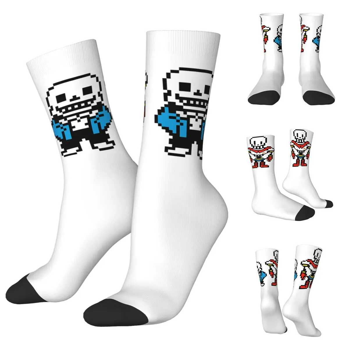 Sans And Papyrus Sprites Undertale Napstablook Men and Women printing Socks,Windproof Applicable throughout the year sans and papyrus sprites undertale napstablook men and women printing socks fashion applicable throughout the year dressing gift