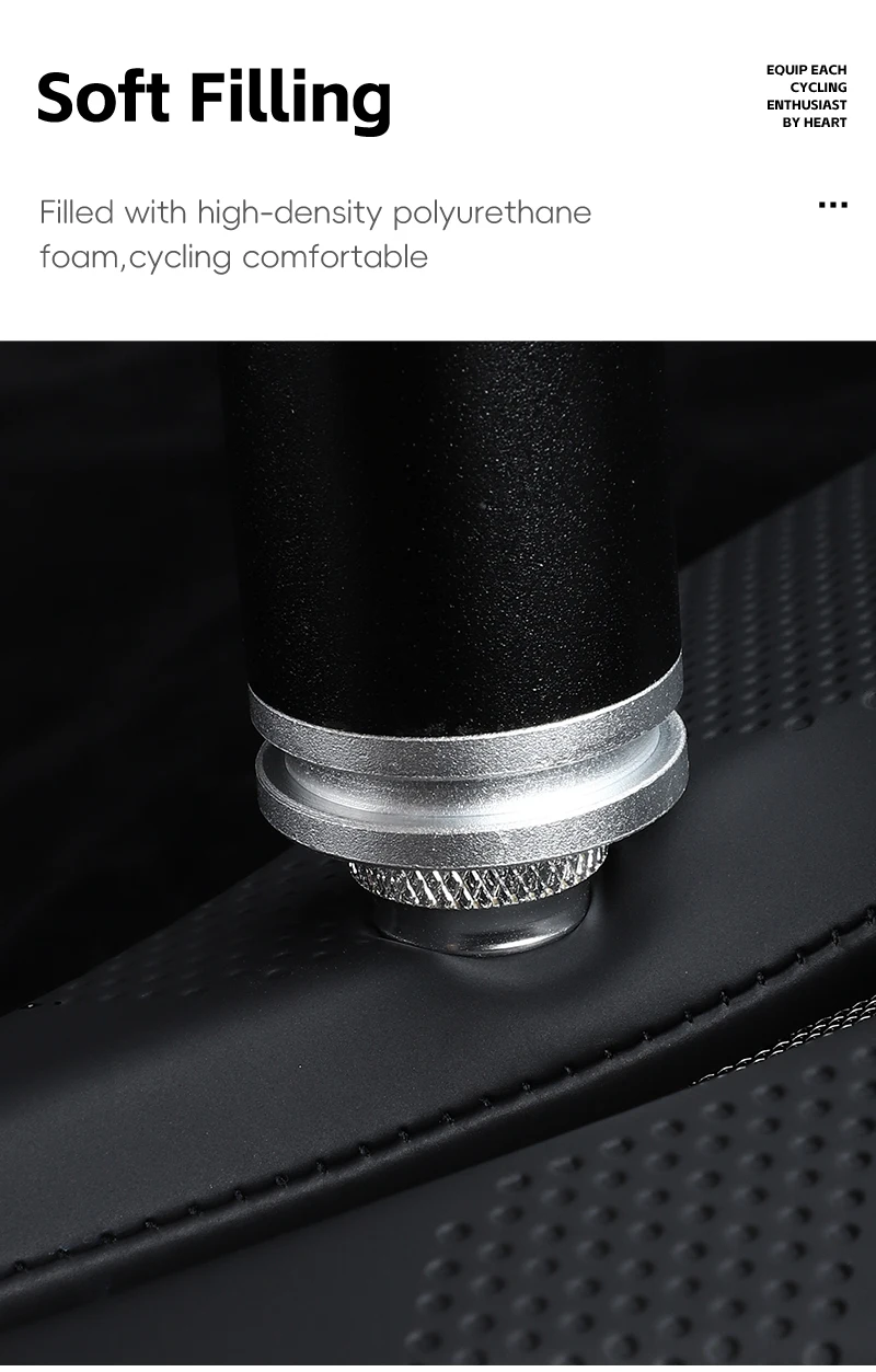 WEST BIKING Ultraleichter Fahrradsattel, hohl, atmungsaktiv, stoßfest, Fahrradsitz, rutschfest, aerodynamisches MTB-Rennrad-Kissen – Detail 7