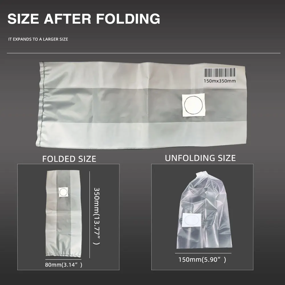 50/100PCS 0.2um Filter PP Mushroom Spawn Grow Bag 0.06mm Thickness Breathable High Temperature Polypropylene Bags Garden Planter 3