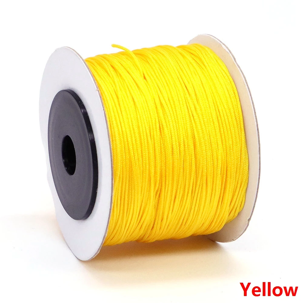 Premium 0.8mm Nylon Beading Thread for DIY Jewelry and Crafting - 100 Yards