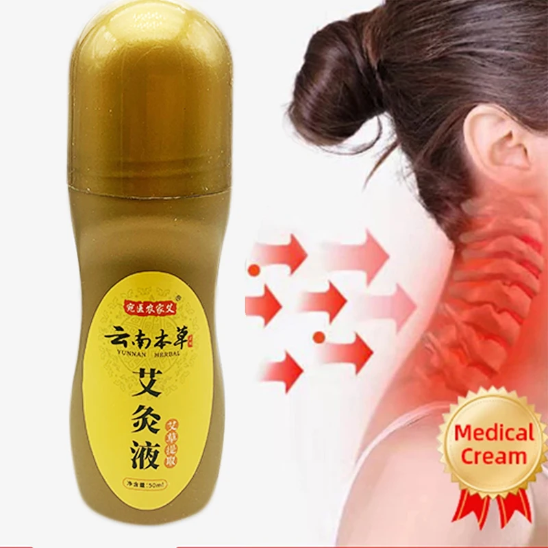 

50ml Analgesic Roll-On Gel Neck Stiff Wrist Ankle Joint Soreness Pain Relief Liquid Rheumatoid Arthritis Muscle Sprain Dressing