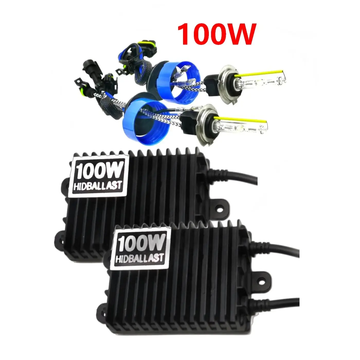 【銀台座】100W HIDキット H1/H3/H7/H8/H11/HB3/HB4/D2 衝撃の明るさ 6000k/8000k選択自由 HIDヘッドライトHID（キセノン）保証付 ☆圧倒的な明るさ!100W HIDキット H1&frasl;H3&frasl;H7&frasl;H8&frasl;H11&frasl;HB3&frasl;HB4&frasl;