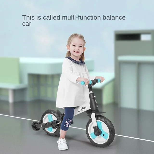 LazyChild Multifunctional Children's Tricycle Foldable Bicycle Stroller 2-6 Years Old Lightweight Trolley DropShipping 3