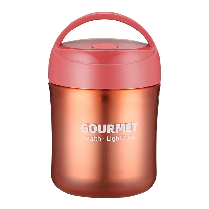 500ml Stainless Steel Thermos Lunchbox with Spoon for Kids Children School BPA Free Leakproof Mini Soup Hot Food Flask Container |