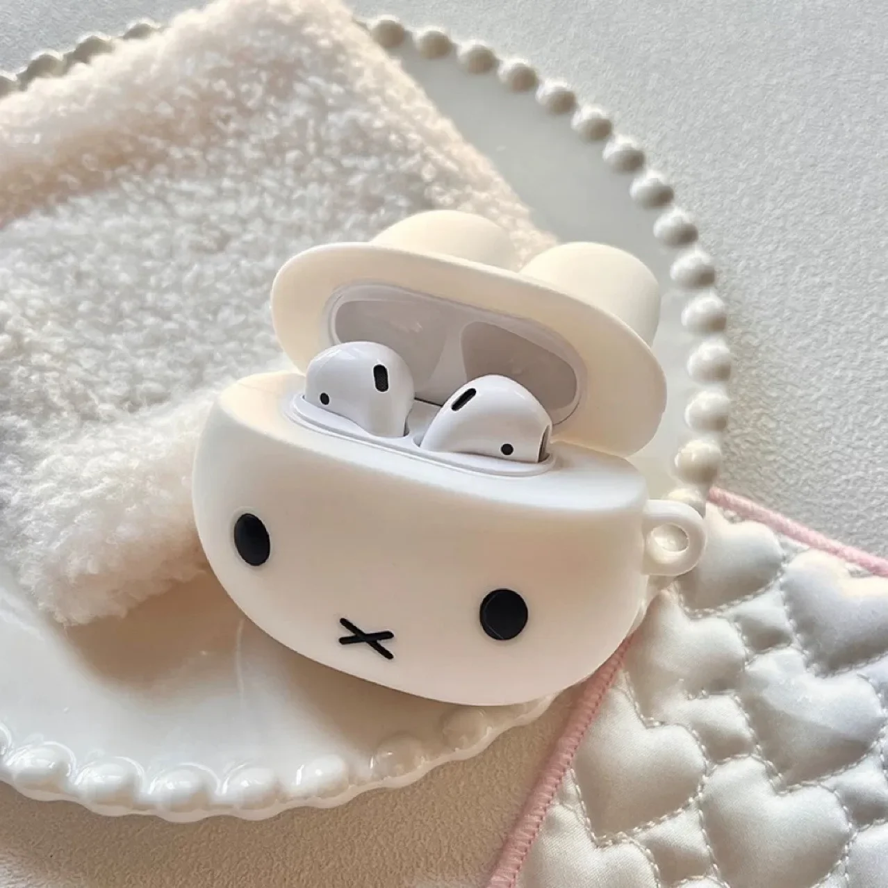 Miffy Kawaii Silicone Earphone Case - Cute Wireless Protective Cover