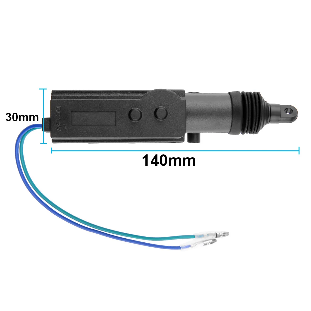 Car Door Lock Kit Universal Door Lock Motor System Single Gun Type 12V Car Central Locking System Replacement Pats 2/5-Wire Automotive Accessories