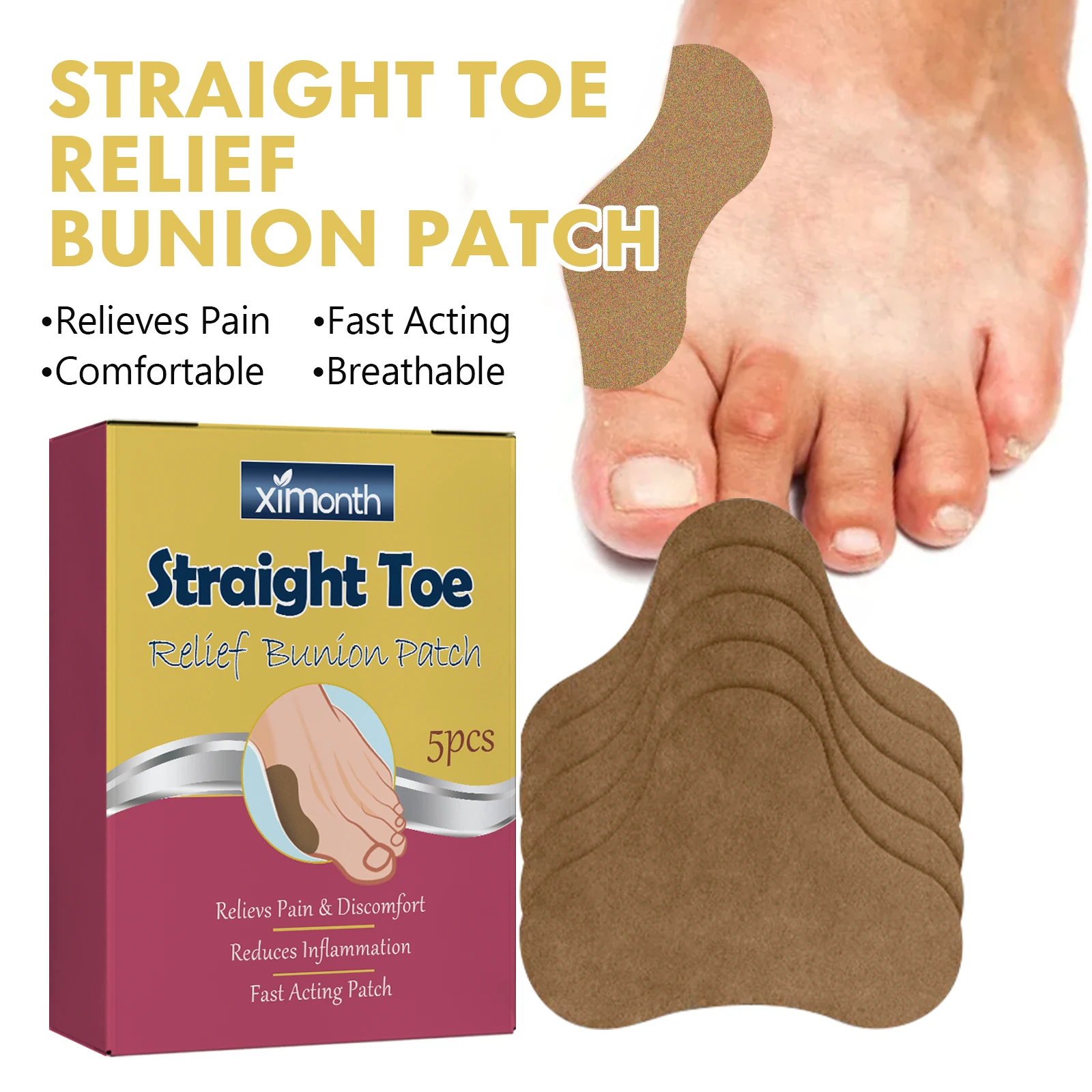 Anti Infection Nail Patch Onychomycosis Removal Grey Nail Repair Remove Fungus Ingrown Toenail Care Paronychia Treatment Stic