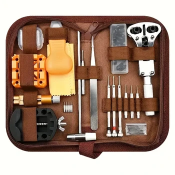 168 Kit di riparazione per orologi - Kit asta di apertura per smontagomme, adatto per gli appassionati di riparazione orologi - Regalo ideale per collezionisti di orologi