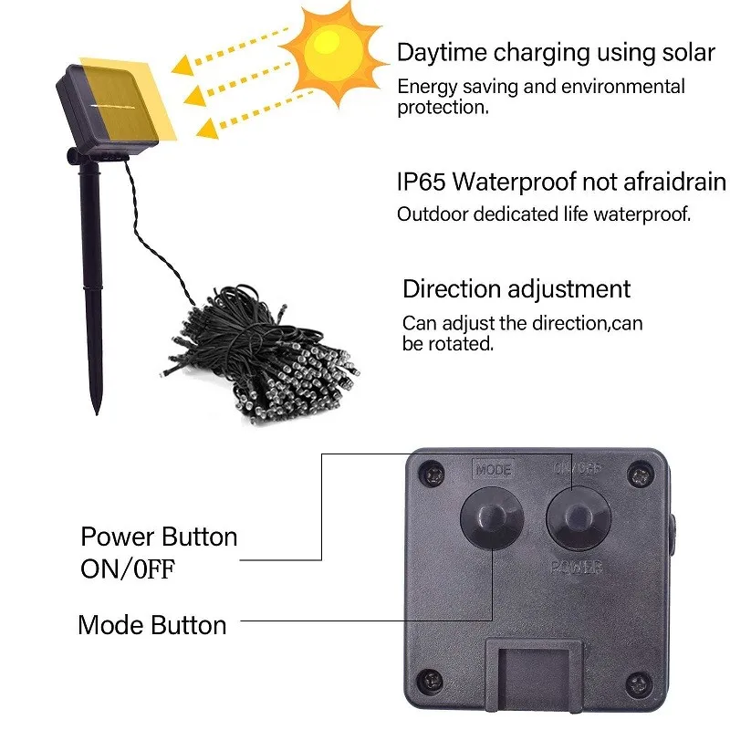 solar yard lights Solar String Fairy Light LED Waterproof Outdoor 22M/32M Garland Solar Power Street Lamp Festoon Christmas Party For Garden DecorSolar String Fairy Light LED Waterproof Outdoor 22M/32M Garland Solar Power Street Lamp Festoon Christmas Party For Garden Decor solar pool lights