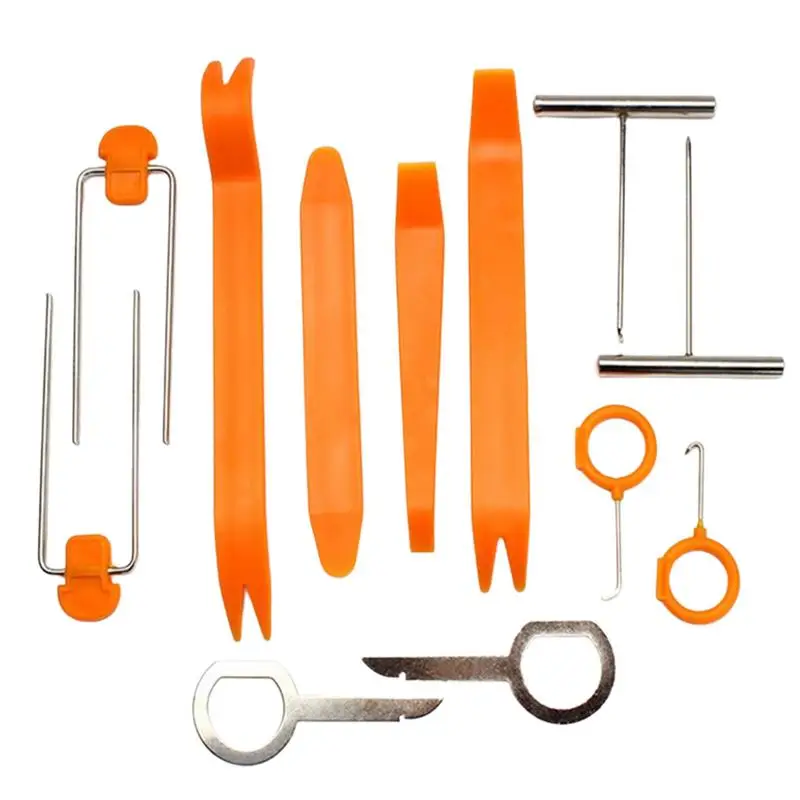 

Trim Removal Tool 12 Pcs Trim Tool Auto Removal Kit Auto Clip Pliers Fastener Terminal Remover Set Nylon Tool Kit For Car Panel