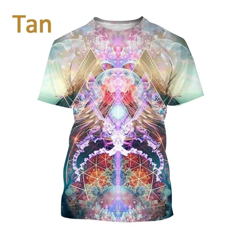 T-shirt homme imprimé 3d animal créatif style fluorescent_voghion.com