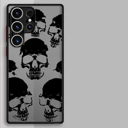 Skeleton Skull Design Phone Case - Stylish Protective Back Cover - Galaxy S20 FE (Mix01)