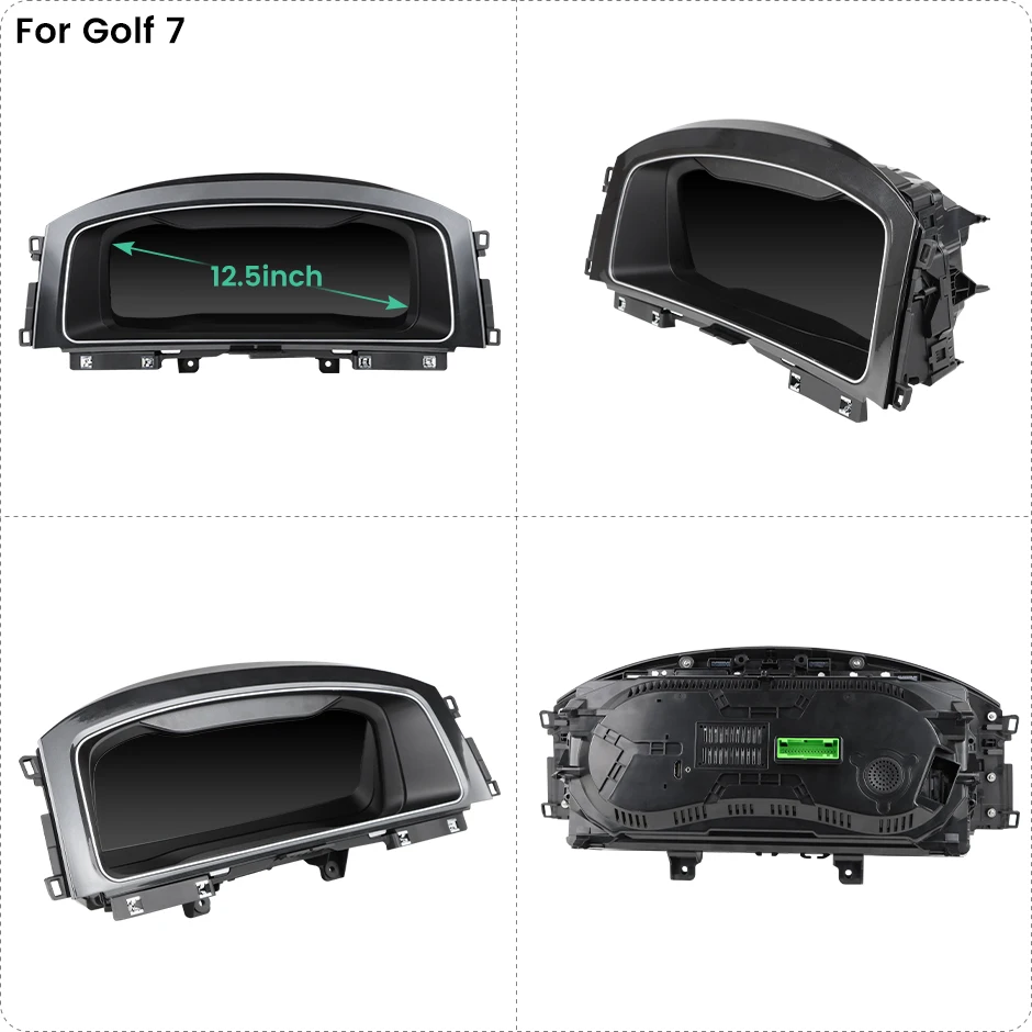12.5 Inch Digital Dashboard Monitor for Volkswagen Golf 6/7 and Golf