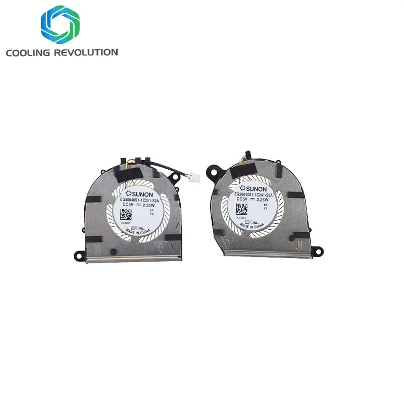 Laptop CPU GPU Cooling Fan EG50040S1-1C241-S9A EG50040S1-1C251-S9A DC5V 2.25W 4Pin for HP EliteBook x360 1040 G7 M16006-001