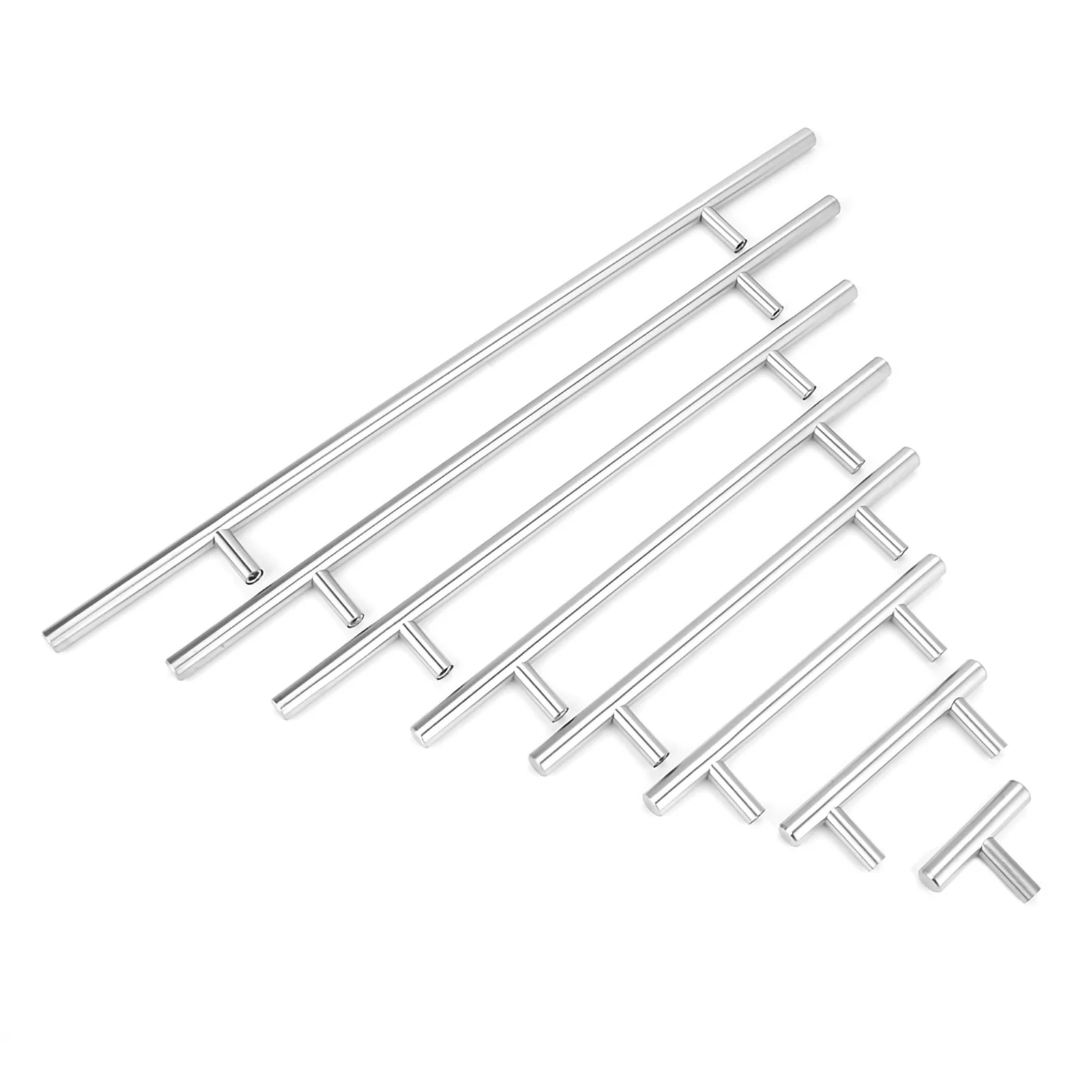 Pull Handle with Screw T-Bar Cabinet Pull Handles Knobs Kitchen Door Handle for Furniture