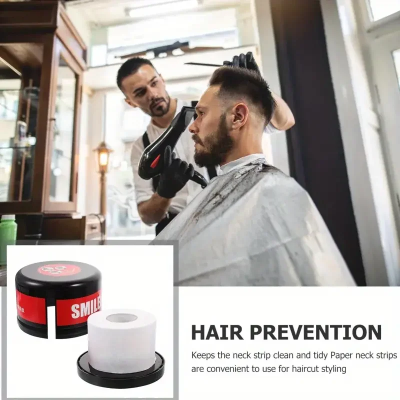 Hairdressing neck wrap paper container disposable neck paper barber strip holder