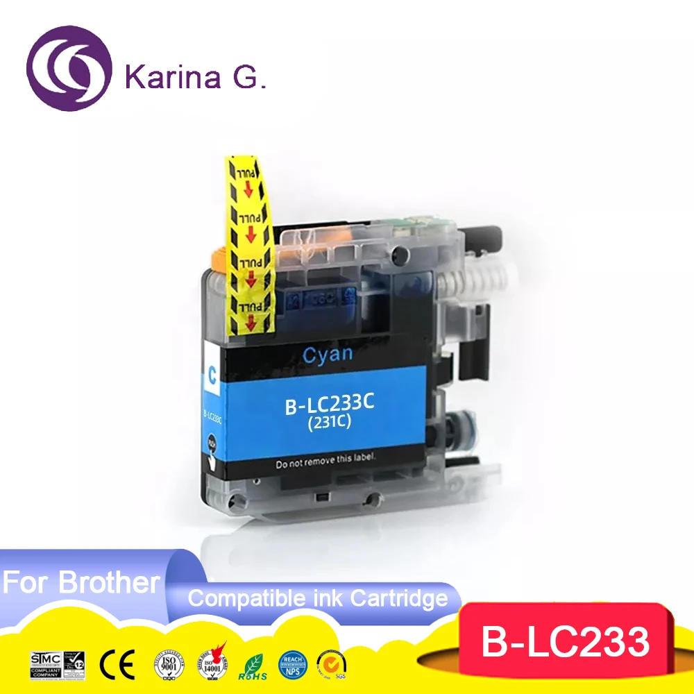 LC233 LC 233 231 LC231 Premium Color Compatible Ink Cartridge for MFC-J5720/J41