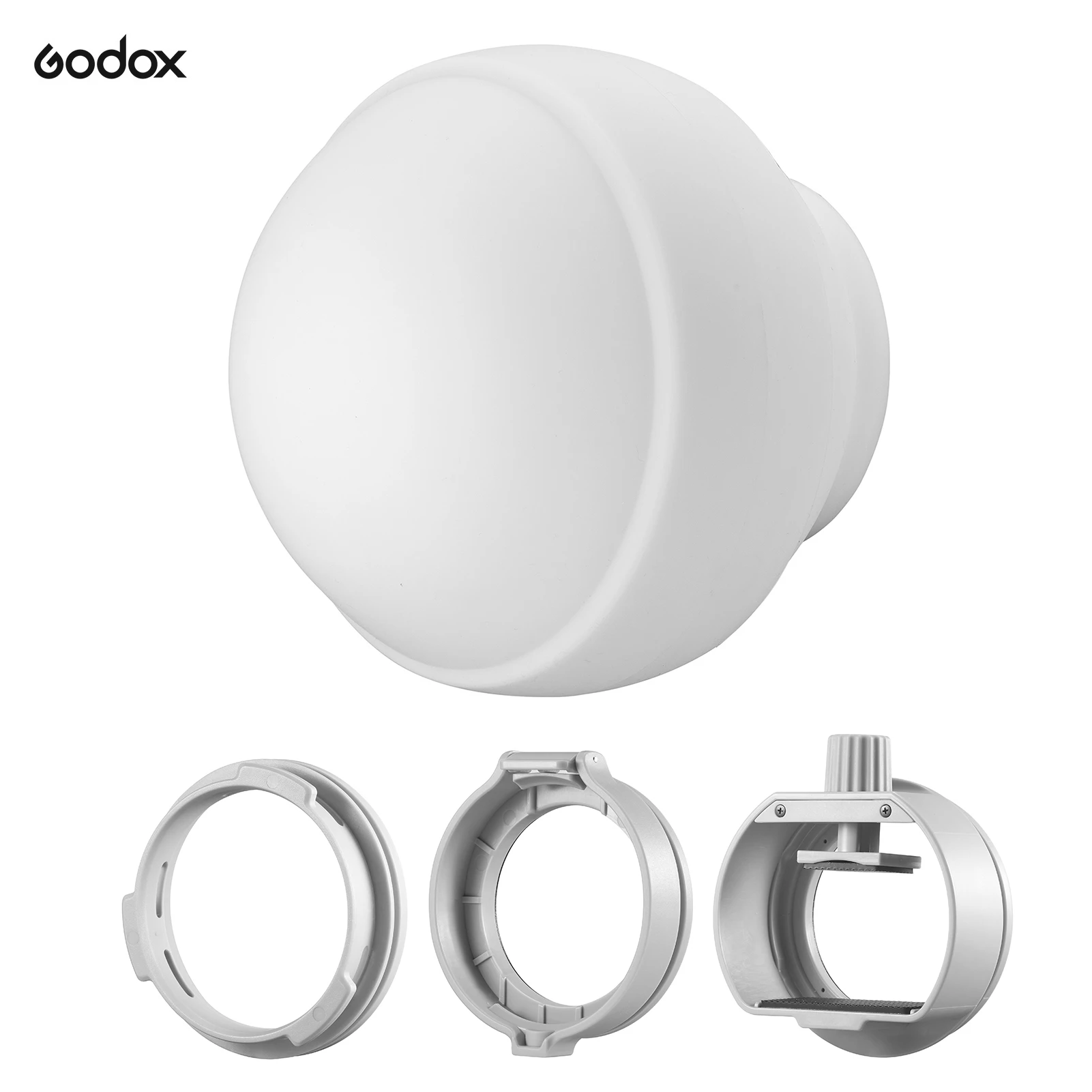 Godox Mlcd15/mlcs1625 Diffuser Dome Kit With 3 Adapters For