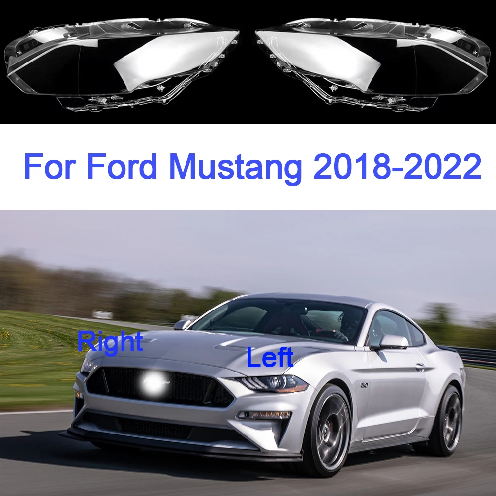 

Headlight Glass For Ford Mustang 2018 2019 2020 2021 2022 Headlamp Shell Plastic Replacement Lens Cover Car Accessories