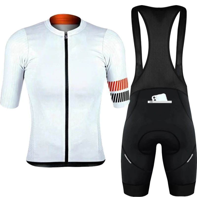 Phtxolue Cycling Jersey Set Men Anti-Loss Zipper Women Cycling Set Clothing Pro Bike Clothes Anti-UV MTB Bicycle Wear Suit Kit 4