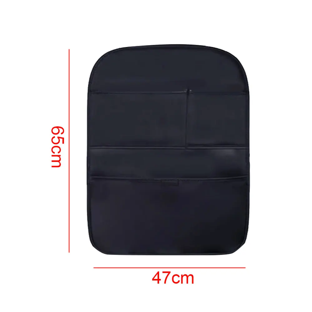 차량 내부 시트 등받이 보호 커버 수납용 걸이 가방 액세서리 차량 시트 발차기 방지 패드 옥스포드 천 유니버설
