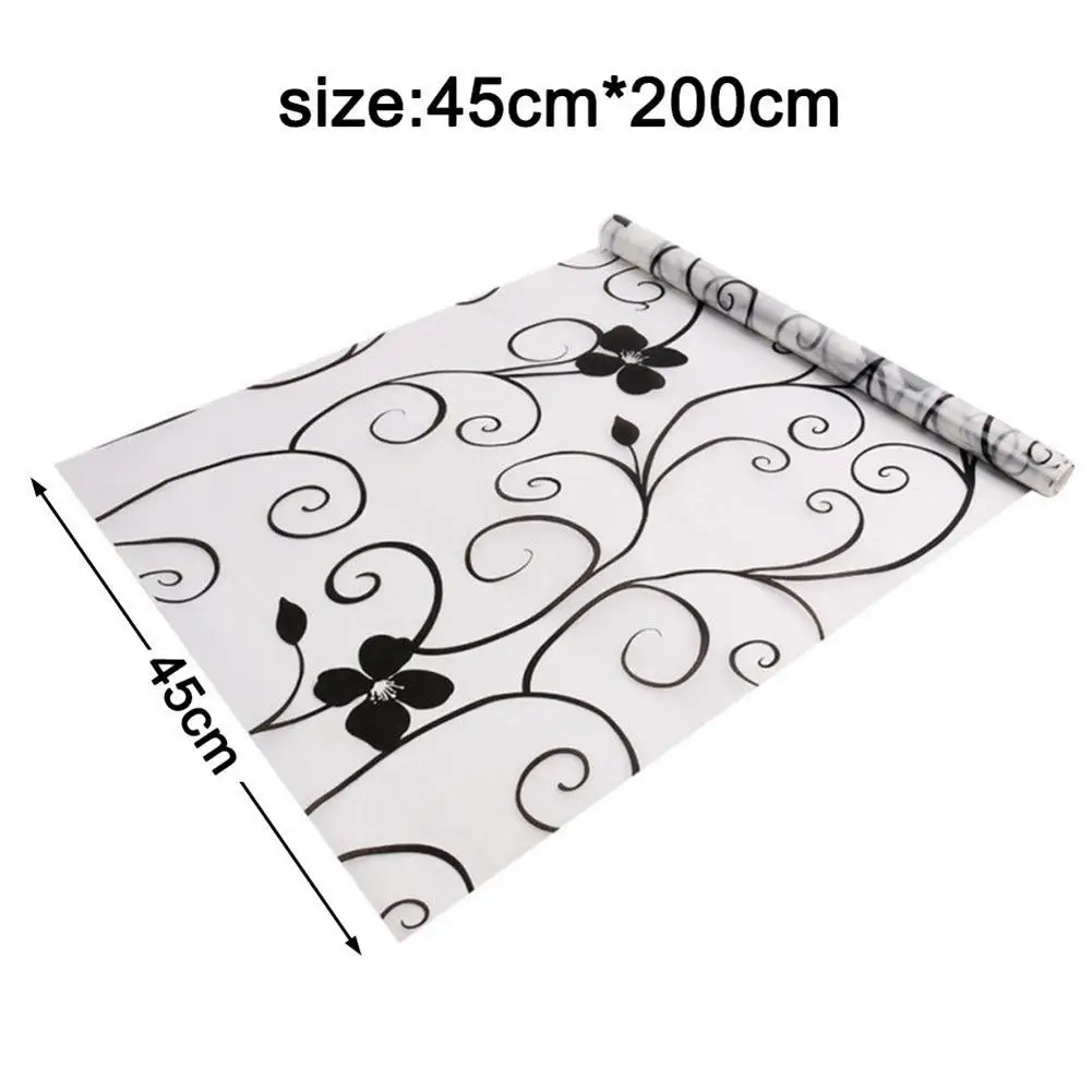PVC Waterproof Frosted Glass Opaque Window Privacy Film Self Adhesive Film 2Mx 45CM