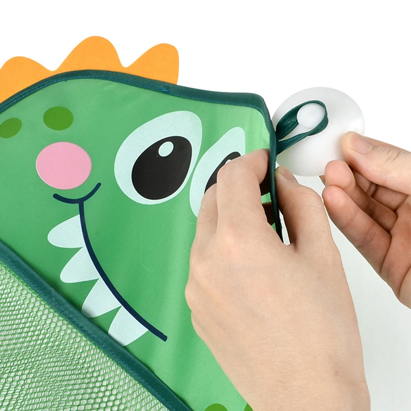 Dinosaur Animal Baby Bath Toys Organizer Kids Tidy Storage Suction Bathroom Bathtub Doll Hanging Bag Basket Mesh Bag Water Toys 3