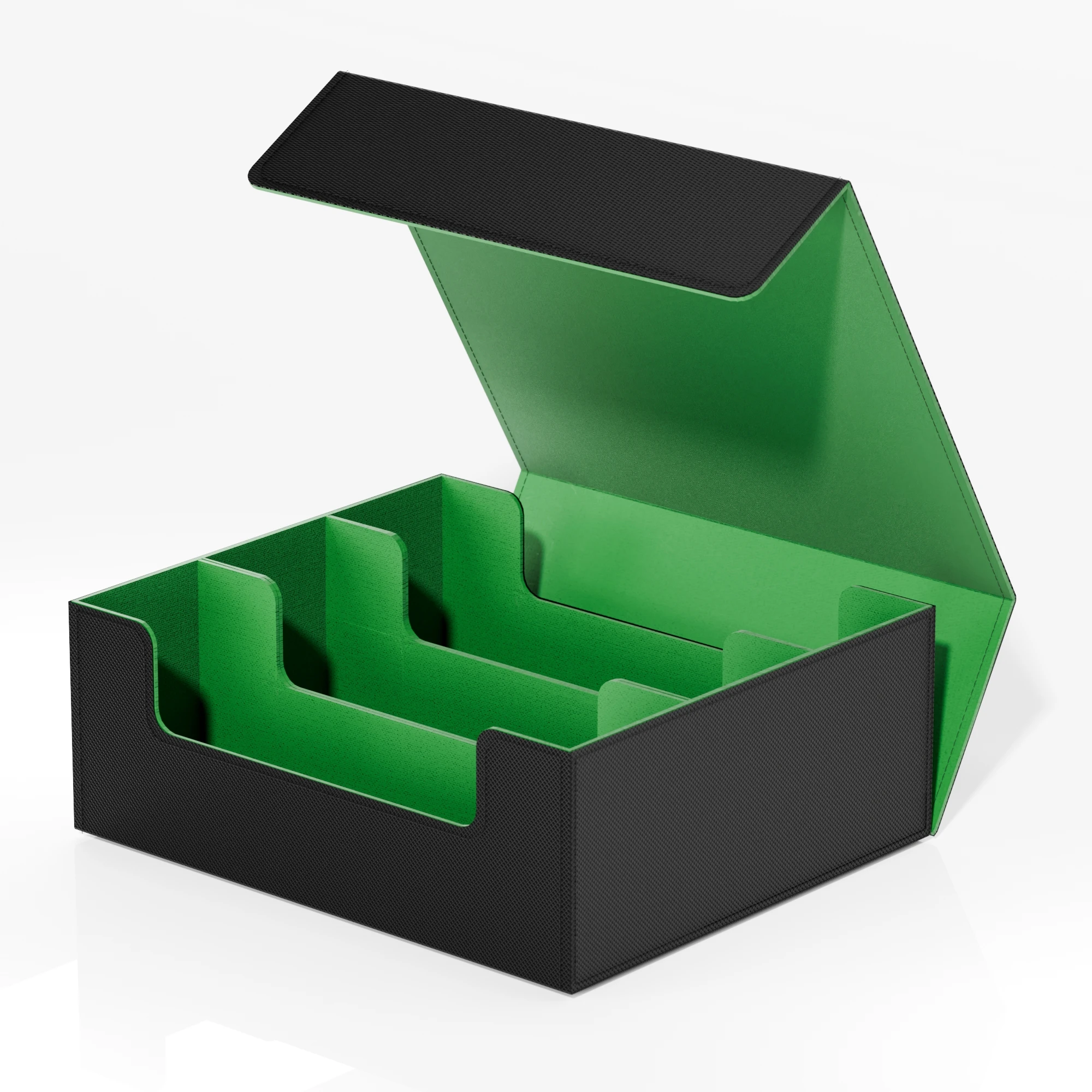 Premium TGC Deck Box - Large Capacity PU Leather Card Case with Magnetic Closure