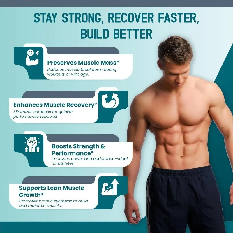 Liposomal HMB containing vitamins D3, K2, and zinc supports muscle mass and bone health -60 capsules gluten free, non GMO