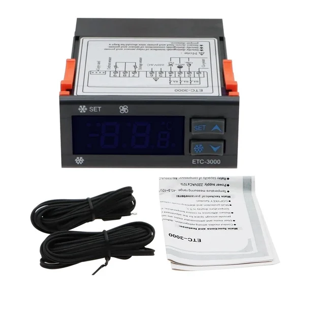 ETC3000 mini digital temperature controller refrigerator thermostat