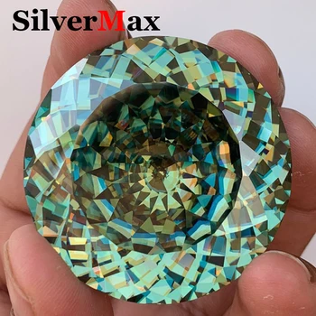 0.5-50ct Russian Cut Portuguese Cut 100 Faceted Cut Pink Blue Green Yellow Red Moissanite Diamond Loose Stone For Jewelry Making 1