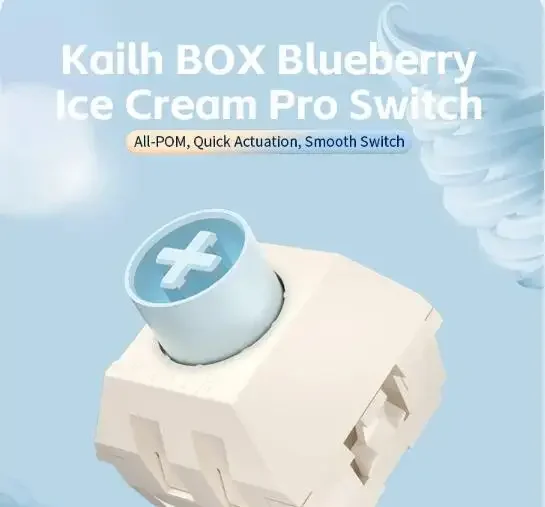 카일 프로 스위치 BOX RGB 블루베리 아이스크림 프로 스위치 리니어 40g POM 소재 mx 기계식 키보드 개조용