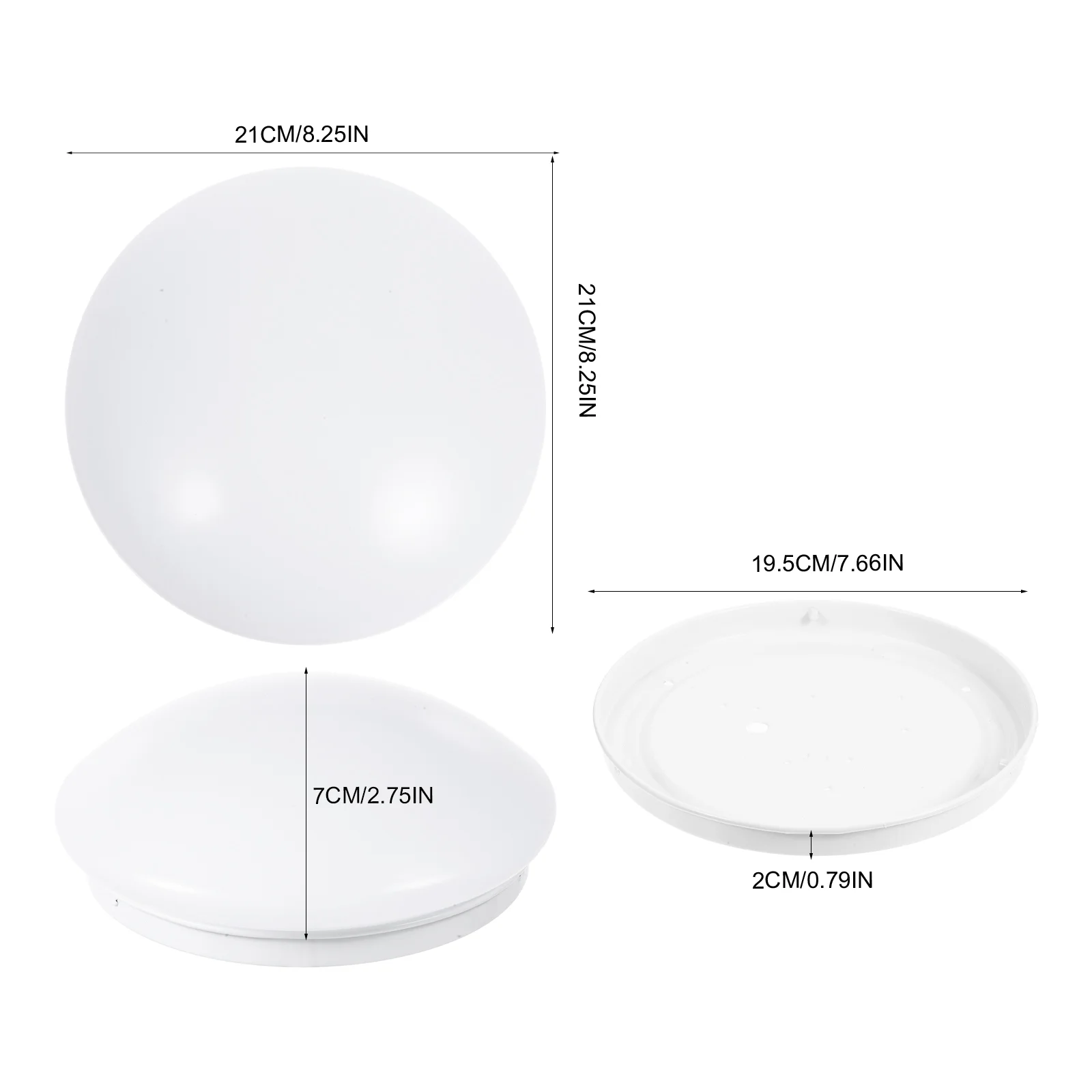 Paralume di ricambio da 30 cm, paralumi moderni per plafoniere, lampade da tavolo e lampade da terra, facile da montare, paralume a sospensione da soffitto per soggiorno, camera da letto, cucina