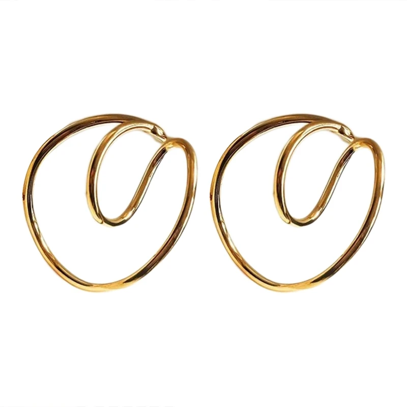 Women&Men hoop earrings ear clip earrings clip earrings ear accessories Double Hooping Ear Cuff Irregular Curve Clip Cartilage Lobe Stacking No Piercing Dainty Earrings Fashion Gift
