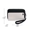 Stripe Flower Leaf Print Zipper Coin Purse Letter Star Three Layer Nylon Wallet Waterproof Money Bag With Lanyard Card Holder 6