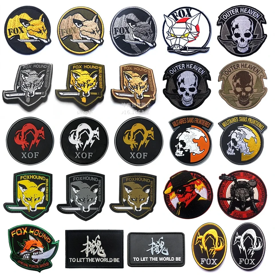 Solid Patches Oyster-Patch Metal Gear Foxhound Metal Gear Lot De 3 Patchs  Tactiques Solides Avec, image size:960x960